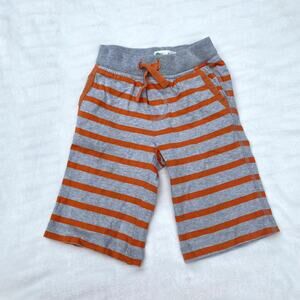Mini Boden Orange & Grey Stripe Baggies Shorts